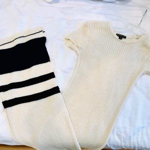 James Peres Cream Knit Maxi Dress